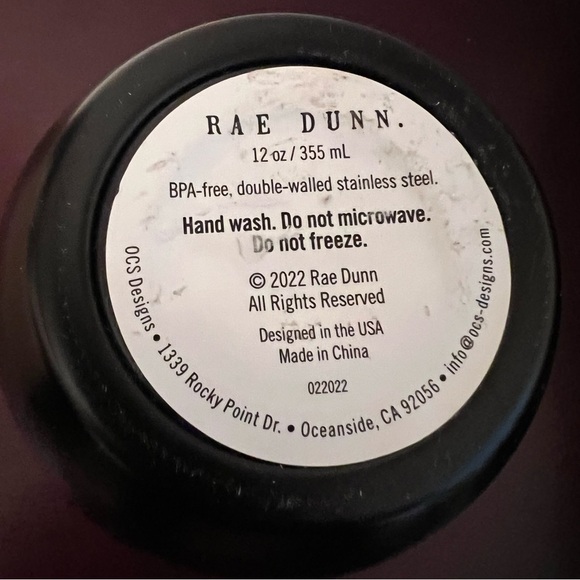 Rae Dunn Halloween “CHEERS WITCHES” Wine tumbler Stainless Insulated 12oz - Picture 4 of 4